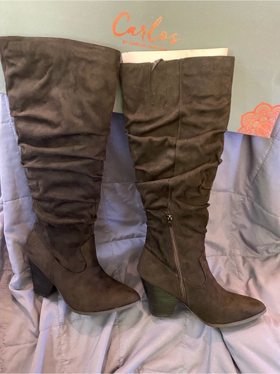 Carlos by Carlos Santana Shoes - Carlos by Carlos Santana Slouch Over-the-Knee Boots in Brown